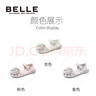 百麗童鞋幼童寶寶鞋女童學(xué)步?jīng)鲂?025夏季新款兒童公主鞋子紫色27 曬單實(shí)拍圖