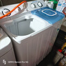 奧克斯半自動(dòng)洗衣機(jī)雙桶雙缸杠家用老式大容量洗脫分離雙筒洗滌+脫水 10KG【國(guó)補(bǔ)型號(hào)+強(qiáng)勁動(dòng)力|洗10+脫6】 曬單實(shí)拍圖