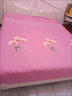 Lady Laura富安娜出品床上用品純棉加厚四件套簡(jiǎn)約網(wǎng)紅床單被罩學(xué)生宿舍 旗艦款粉色 床單款 1.8米四件套(被套200*230) 曬單實(shí)拍圖