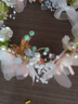眺德高 兒童皇冠頭飾女孩蝴蝶花環(huán)發(fā)箍婚禮花童生日頭花仙氣表演配飾 果綠珠花飄帶花環(huán) 1件套 曬單實(shí)拍圖