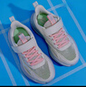 安踏兒童運動(dòng)鞋子女中大童秋新款夏季網(wǎng)面軟底透氣跑步鞋少女休閑鞋子 象牙白/淺青灰【透網(wǎng)】 36 曬單實(shí)拍圖
