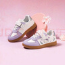 Hello Kitty童鞋女童運動(dòng)鞋時(shí)尚德訓鞋學(xué)生女孩百搭兒童平底板鞋6833紫米31 曬單實(shí)拍圖