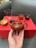 紫來順宜興正品紫砂壺大紅袍仿古壺套組紫砂文房功夫茶具套裝手工泡茶壺 紫砂文房·大紅袍仿古茶具套裝 曬單實(shí)拍圖