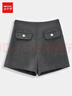 IEF/愛(ài)依服【小個(gè)子專(zhuān)屬】2025冬季法式成熟優(yōu)雅氣質(zhì)通勤百搭短褲 曬單實(shí)拍圖