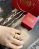 夢(mèng)金園鴿子蛋戒指黃金戒指中古風(fēng)指環(huán)送女友送老婆 曬單實(shí)拍圖