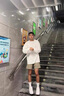 OEMG 重磅純棉長(zhǎng)袖t恤男女春夏季新款潮牌寬松大碼休閑內(nèi)搭打底衫體恤 白色 XL [建議120-135斤] 曬單實(shí)拍圖