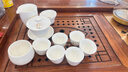 豹霖德化羊脂玉茶具功夫套裝中式輕奢茶盞茶杯辦公室白瓷茶壺蓋碗套組 11頭羊脂玉蓋碗中式窗花+主人杯 無(wú)規(guī)格 曬單實(shí)拍圖