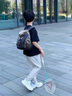 特步兒童背包男孩外出旅游雙肩包輕便超輕春游戶外旅行小學(xué)生書(shū)包 灰蘭色 曬單實(shí)拍圖