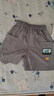 貝肽斯兒童速干褲防曬2025秋新款薄款工裝短褲子休閑五分男女童裝 巖灰色 100 曬單實(shí)拍圖