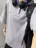 稻草人（MEXICAN）美式polo衫短袖t恤男2025新款夏季穿搭青少年感 白色 XL 曬單實(shí)拍圖