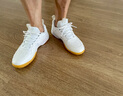 李寧（LI-NING）羽毛球鞋男女同款減震耐磨訓(xùn)練鞋標(biāo)準(zhǔn)白AYTT001-5 白色 40碼 曬單實(shí)拍圖