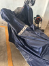 正招雨衣電動(dòng)摩托車雨衣雙人男女款加大加厚電瓶車長(zhǎng)款全身防暴雨雨披 藏青 5XL單人款 曬單實(shí)拍圖