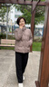 雪中飛羽絨服女2025冬季短款翻領(lǐng)冬裝90絨保暖外套媽媽裝卡其色XL 曬單實(shí)拍圖