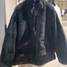 gxg.jeans男裝 2024年冬季黑色搖粒絨毛絨夾克外套男 黑色 185/XXL 曬單實拍圖