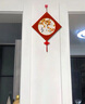 京勝樹新中式布置墻面裝飾掛件中國結客廳裝飾畫電視背景墻掛畫春節(jié)喬遷 福地洞天 高亮水晶畫面無框40*40中國結福 曬單實拍圖