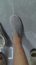 回力帆布鞋男鞋舒適懶人一腳蹬老北京布鞋休閑鞋 A066 灰色 43 曬單實(shí)拍圖