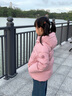 波司登（BOSIDENG）25年新款男女兒童短款5A抗菌4防面料蓬松連帽羽絨服T250246913DS 橡皮粉|1638 120 /60 約 110-120cm 22kg 曬單實(shí)拍圖