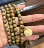 繆色（MiU Se）綠檀(玉檀香)三圈四圈蓮花吊墜佛珠手串念珠手鏈文玩多圈男女項(xiàng)鏈 08mm108顆【蓮花吊墜】 曬單實(shí)拍圖