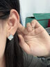TFY白貝殼四葉草耳釘女2026新款爆款高級感氣質(zhì)大氣小眾獨特貴氣耳飾 銀色四葉草耳釘【925銀針】 曬單實(shí)拍圖