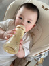 Grosmimi原裝進口格羅咪咪新生嬰兒防脹氣奶瓶仿真母乳液態(tài)硅膠嘴PPSU耐摔 小熊黃（適合3-5-6月+） 300ml 曬單實拍圖