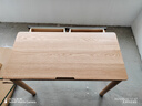 源氏木語(yǔ)實(shí)木書(shū)桌現代簡(jiǎn)約書(shū)房辦公桌小戶(hù)型橡木電腦桌家用寫(xiě)字桌 1米雙抽書(shū)桌(1000*500*750mm) 曬單實(shí)拍圖