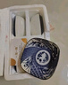 一淘一陶日式家用陶瓷醬醋調(diào)料咸菜小吃碟醋碟蘸料碟青花醬油碟方形碟盤子 JD青花調(diào)料碟四個圖案隨機(jī)普通裝 曬單實拍圖