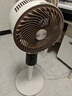 創(chuàng)維【全屋驅蚊】空氣循環(huán)扇家用電風扇落地扇2025新款大風量語音遙控輕音節(jié)能臥室小風扇Q522 白咖色 曬單實拍圖