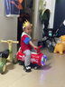 艾貝森嬰兒童平衡車滑步車1-3歲防側(cè)翻滑行車寶寶一周歲禮物玩具扭扭車 可樂車帶踏板+ 燈光音樂 紅色 曬單實拍圖