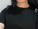 恒源祥黑色冰絲t恤女式短袖夏季新款透氣洋小衫露肩冰絲上衣 黑色《今年流行別致漂亮感》 L 【110-120斤】《今年流行別致 曬單實(shí)拍圖