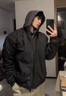 Shelley Jones美式飛行員夾克男秋季感痞帥工裝外套立領(lǐng)cleanfit短款棒球服 杏色 XL [推薦120-140斤] 曬單實(shí)拍圖