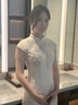 泰勒馬丁香檳色新中式旗袍訂婚禮服2025新款新娘敬酒服秀禾服婚紗主紗婚服 白月光 S 曬單實(shí)拍圖