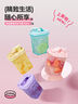 特百惠（Tupperware）迷你纖巧壺350ML帶刻度酵素果醋壺涼水壺塑料夏季水杯子七夕送禮 3件套（粉+黃+藍(lán)） 曬單實(shí)拍圖