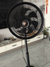 鉆石牌電風(fēng)扇鋁葉落地扇小型家用10寸12寸強力大風(fēng)力風(fēng)扇落地式搖頭風(fēng)扇 [10寸2型黑色]7片塑料葉三檔 曬單實(shí)拍圖
