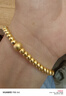 中國黃金（CHINA GOLD）黃金手串足金古法女小金珠轉運珠手生日禮物送女友老婆教師節禮物 轉運珠手串 約2.8g 曬單實(shí)拍圖
