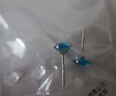 LnieerS999足銀海藍耳釘女輕奢氣質高級感百搭耳環(huán)2025新款爆款秋冬耳飾 7mm海藍鋯石耳釘【S999足銀】 曬單實拍圖