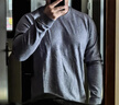 lululemon丨Engineered Warmth 男士長(cháng)袖圓領(lǐng)運動(dòng)衫 LM3CLLS 黑/黑 S 曬單實(shí)拍圖