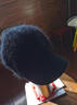 恒源祥帽子女冬天韓版時(shí)尚棒球帽冬季百搭毛球兔毛針織鴨舌帽保暖毛線(xiàn)帽 黑色 均碼(有彈性) 曬單實(shí)拍圖