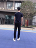 啄木鳥短袖t恤男夏季薄款刺繡修身中青年商務(wù)休閑紳士爸爸裝高檔polo衫 深灰+白色（兩件裝） XL （130-145斤） 曬單實(shí)拍圖