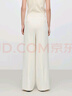 EP雅瑩女裝 肌理感云感舒適寬松闊腿休閑褲白色褲子 2025夏季新款6461A 白色 XL 曬單實(shí)拍圖