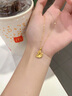 老鳳祥黃金項鏈女足金吊墜純金項鏈女生日禮物送女友老婆項鏈女2025新款 三生有杏足金吊墜+久伴鐘愛禮盒【贈S925鏈】 曬單實(shí)拍圖