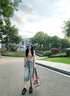 izzue it港風(fēng)復(fù)古破洞牛仔短褲女2025夏季新款高腰直筒寬松闊腿七分褲 曬單實(shí)拍圖