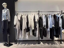 服裝店啞光黑加粗展示架中島掛衣架落地上墻貨架女裝店輕奢掛衣桿 定制 曬單實(shí)拍圖
