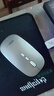 聯(lián)想（Lenovo）無線鼠標無線靜音藍牙鼠標可充電輕薄便攜筆記本電腦ipad平板安卓蘋果手機通用無線商務辦公鼠標 銀色-雙模版【左右靜音按鍵】 無線藍牙鼠標【Type-c充電/配充電線】 曬單實拍圖