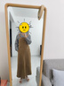 無印良品（MUJI）女式 牛仔 背帶裙 女裝裙子 牛仔裙 長裙 A字裙 春秋 丹寧回潮 深米色 L (165/70A) 曬單實(shí)拍圖