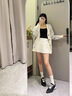 CHERY KALLY【星云片段】潮牌時(shí)尚德訓(xùn)鞋女士2025新款秋季黑色尖頭休閑鞋子 黑色 37 曬單實(shí)拍圖