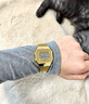 卡西歐（CASIO）小銀表小金表 潮流復古夜光石英防水小方塊手表電子表 生日禮物 A168WG-9WDF 曬單實(shí)拍圖