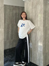 彪馬（PUMA）ROSE樸彩英同款寬松直筒經典T7黑白拼色針織長褲女631907 黑色-01 M (160/62A) 曬單實拍圖