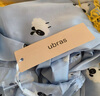 ubras流光滿印涼感翻領(lǐng)家居服套裝睡衣短袖短褲發(fā)呆小羊（藍）XL 曬單實拍圖