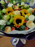 依醉美鮮花速遞向日葵玫瑰混搭花束生日禮物全國(guó)同城配送表白祝福 【錦繡前程】3朵向日葵6朵香檳混搭花束 曬單實(shí)拍圖