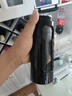 富光玻璃杯防摔防爆茶杯男士茶水分離泡茶塑玻雙層大容量便攜辦公水杯 儒雅黑【茶水分離款】380ml 曬單實(shí)拍圖